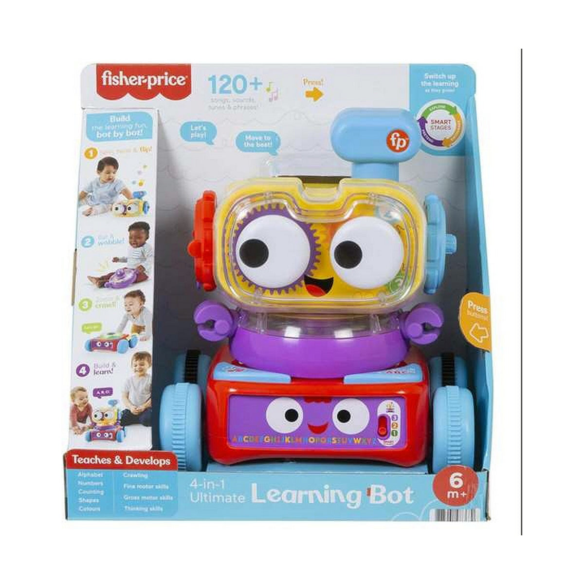 Educational Robot Mattel Learning Bot Lights with sound 4-in-1