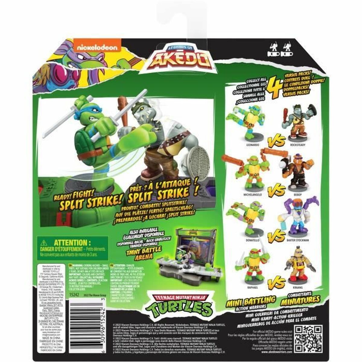 Combat figures Teenage Mutant Ninja Turtles Legends of Akedo: Donatello vs Baxter Stockman