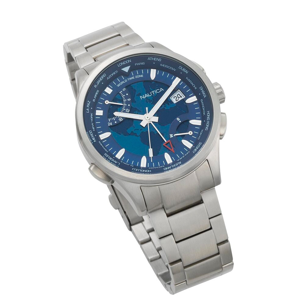 Men's Watch Nautica SHANGHAI - WORLDTIMER (Ø 44 mm)