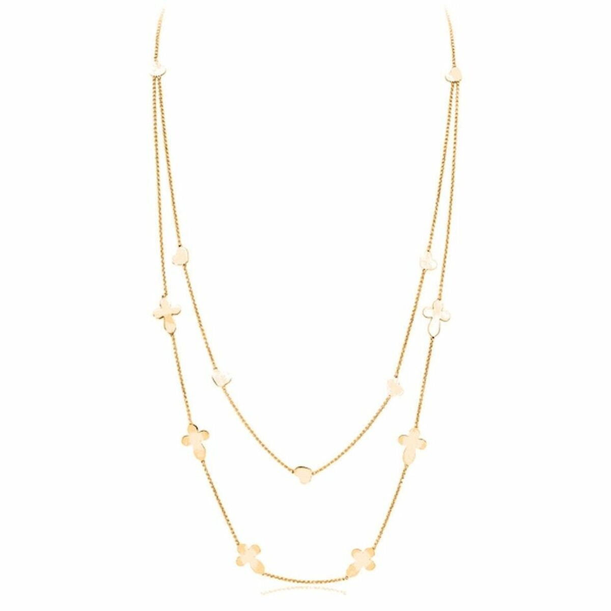 Ladies' Necklace Amen CROCI CUORI DOPPIA