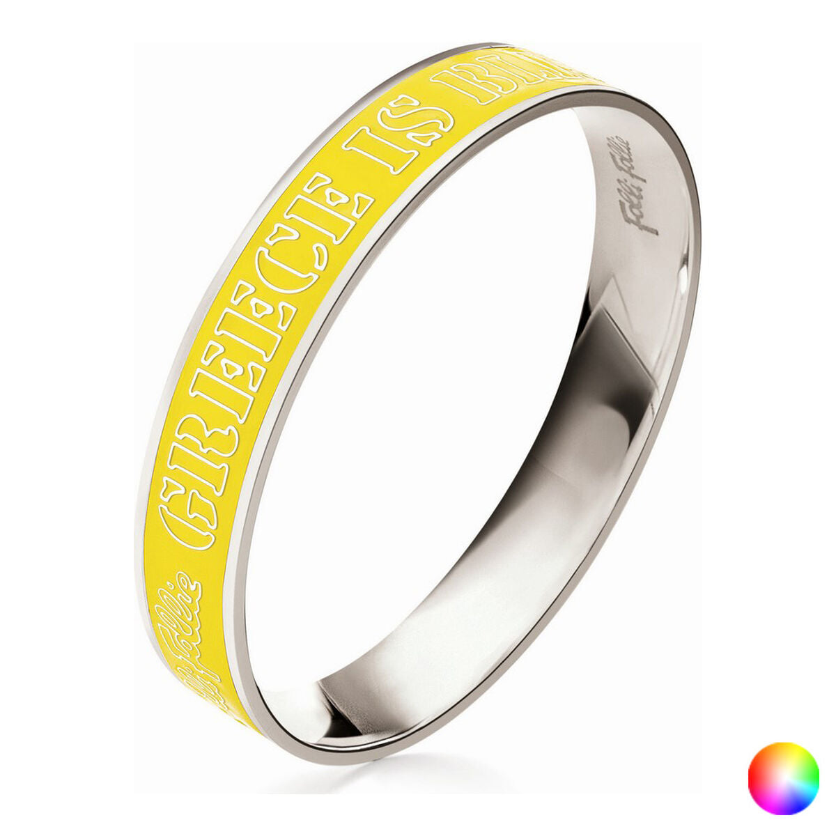Ladies' Bracelet Folli Follie 3B13F015P 16 cm - Colour: Yellow