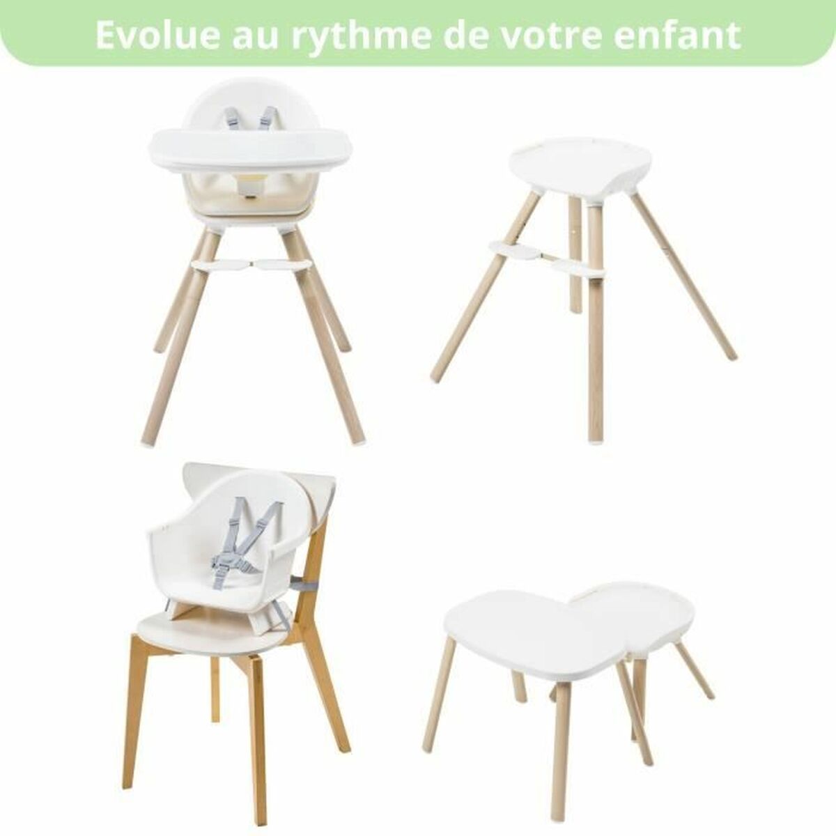 Highchair Maxicosi Moa 8 in 1 White