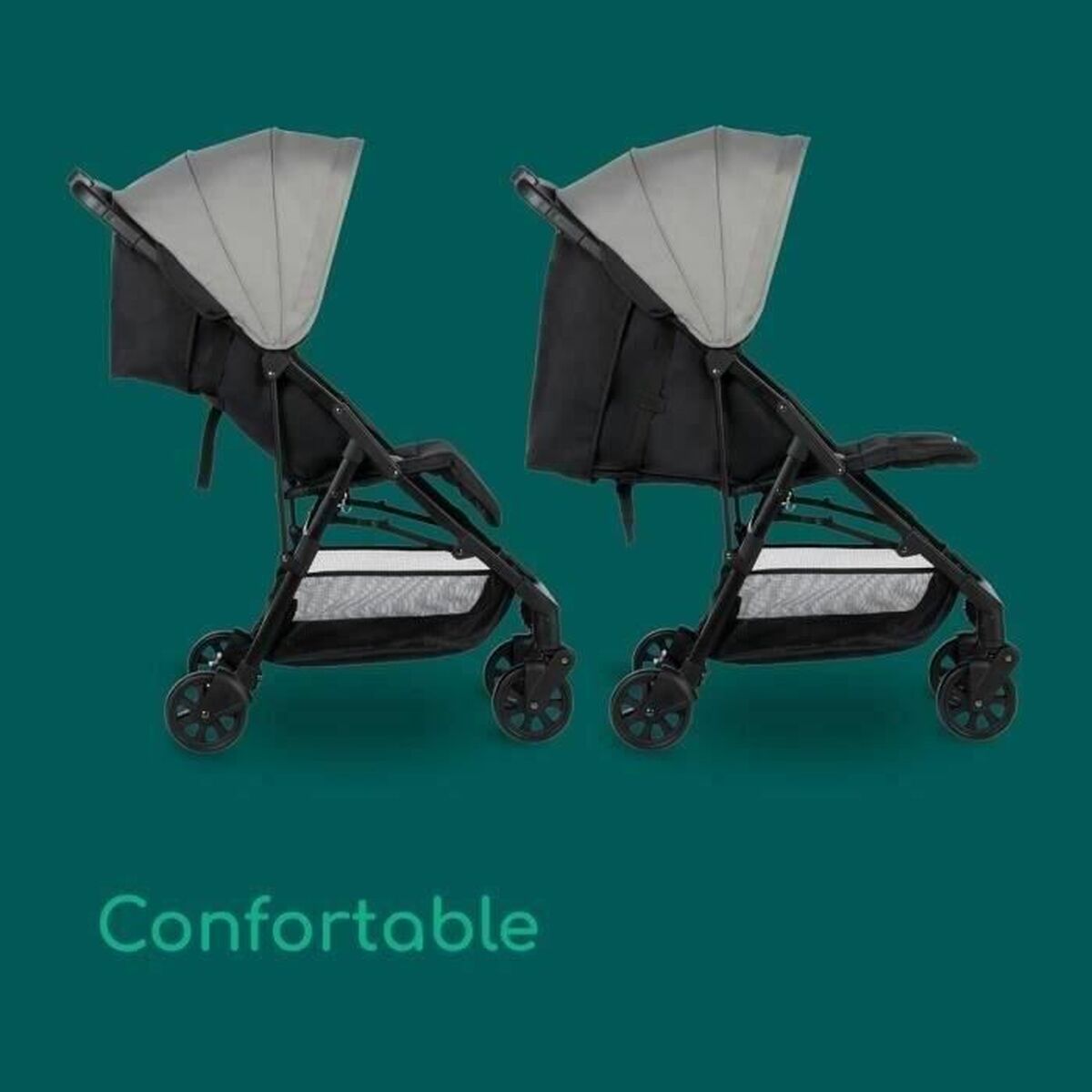Baby's Pushchair Teeny 3D Grey