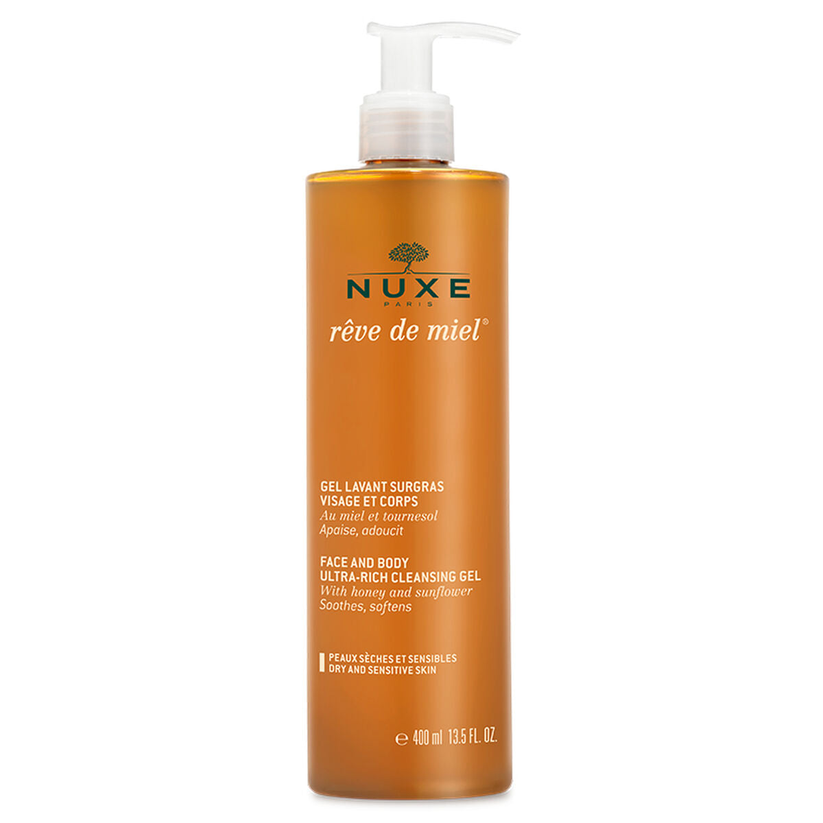 Nuxe Paris Rêve de Miel Face and Body Cleansing Gel 400 ml