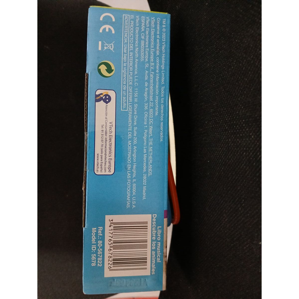 My First Musical Book Vtech 18,8 x 5,5 x 21,6 cm animals