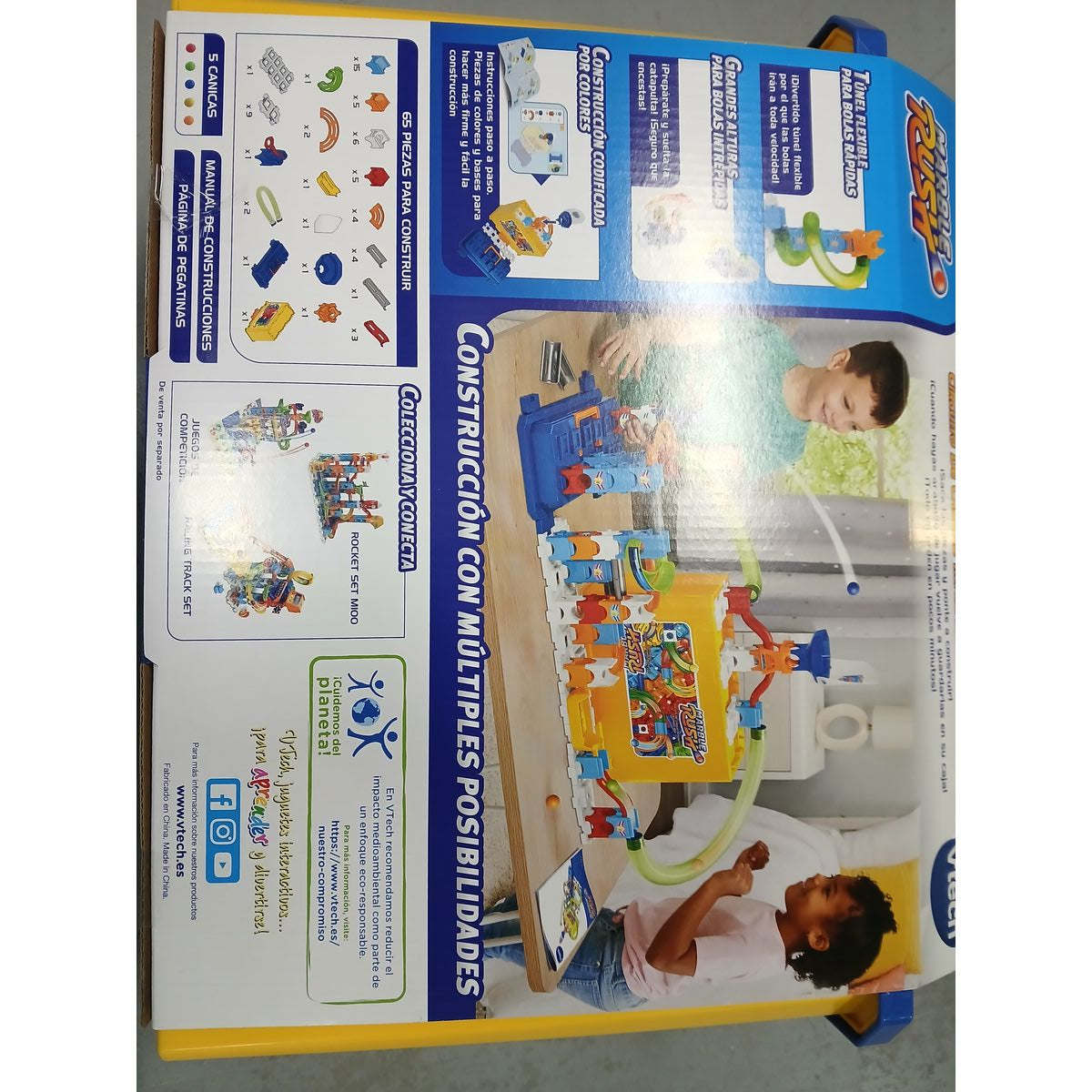 Racetrack Vtech Marble Rush Storage Box 70 piezas