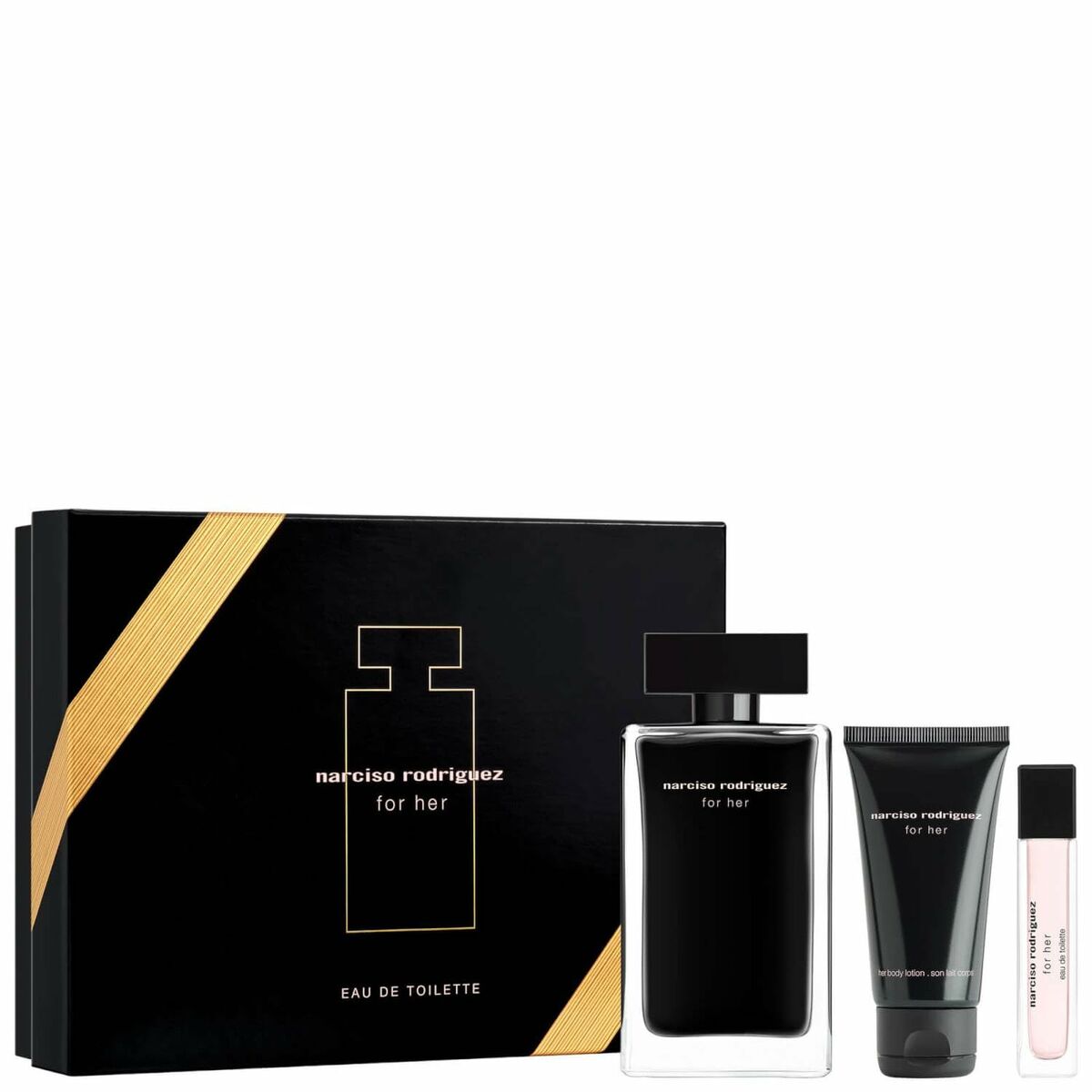 Narciso Rodriguez For Her EDT 100 ml + EDT MINI 10 ml + BL 50 ml (mujer)
