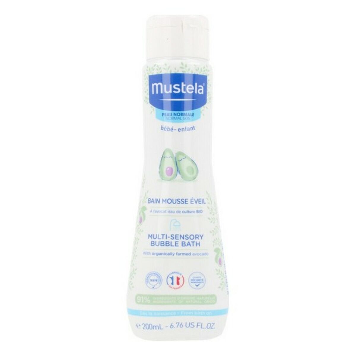 Mustela Bébé Multi-Sensory Bubble Bath with Avocado 200 ml