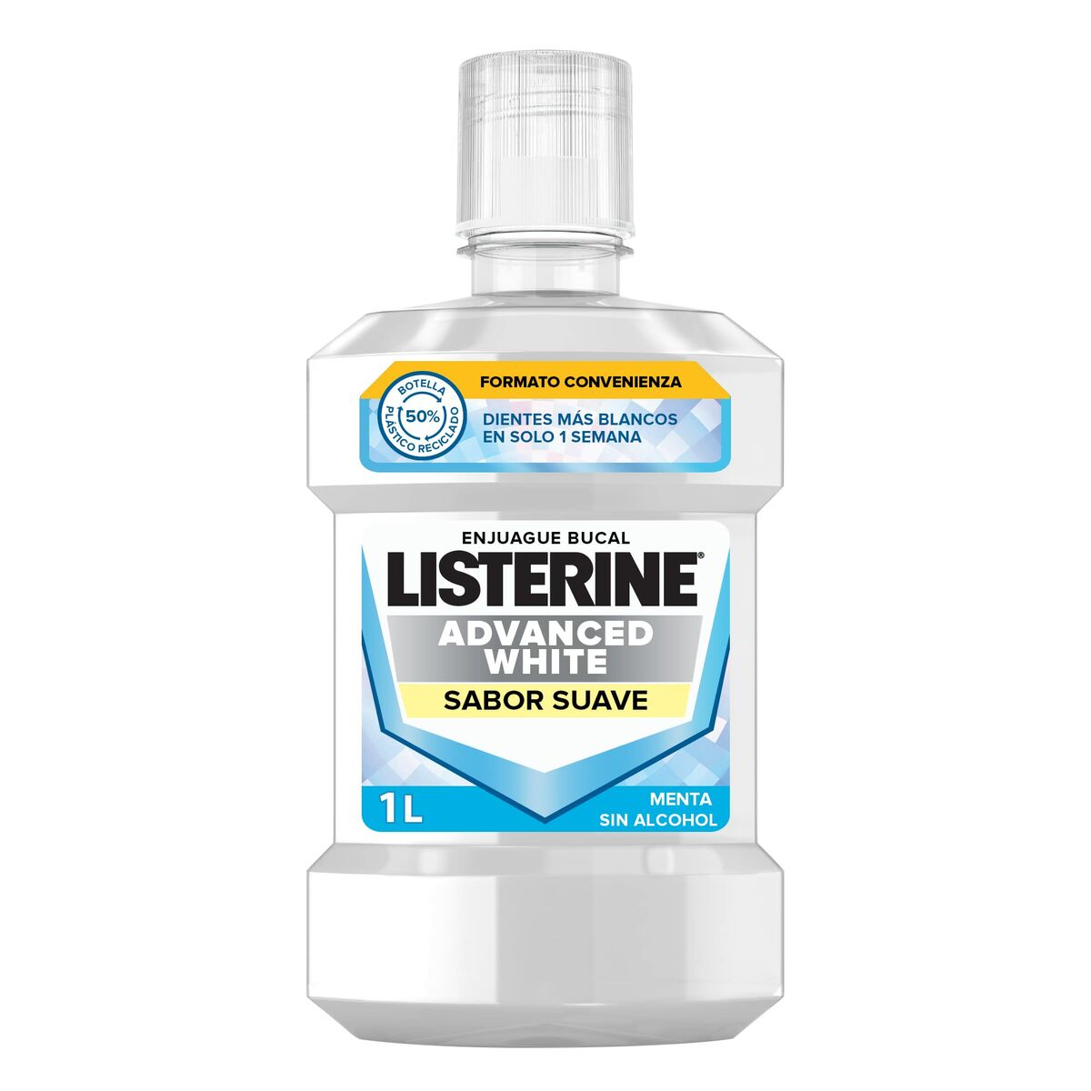 Listerine Enjuague Bucal Avanzado Blanco 1000 ml