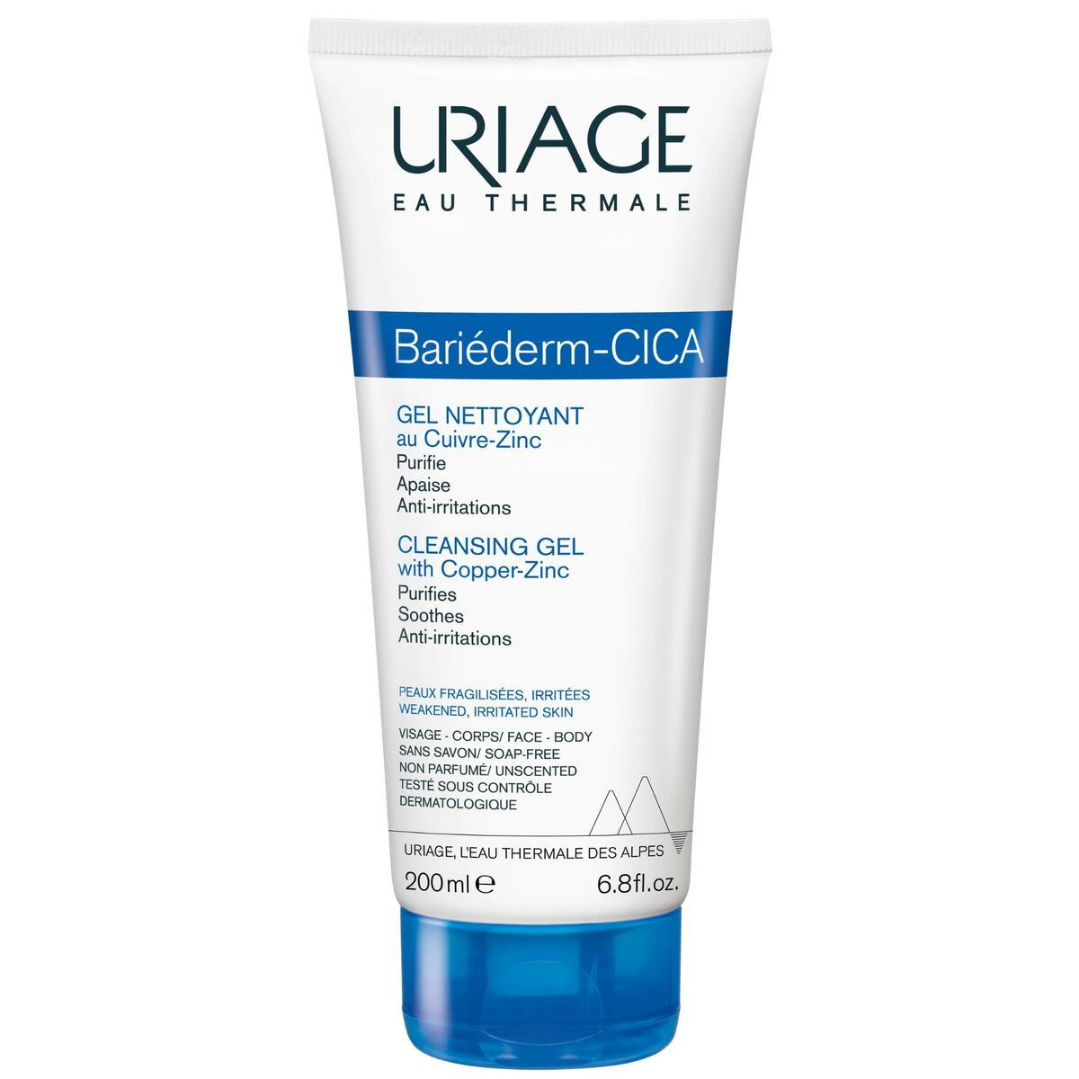 Uriage Bariéderm-CICA CLEANSING GEL with Copper-Zinc 200 ml