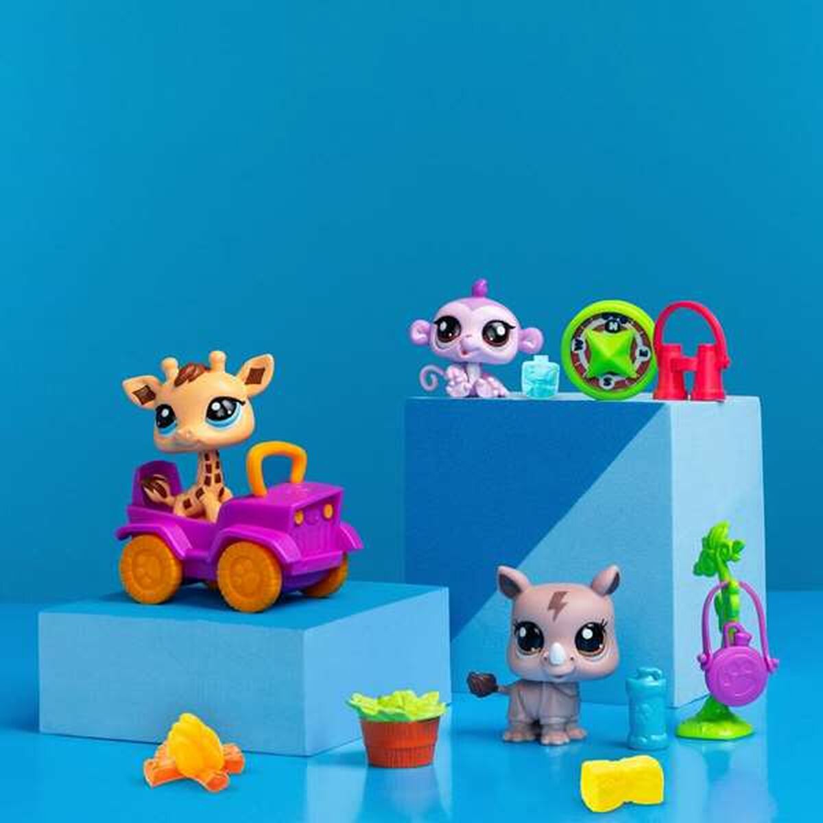 Playset Bandai Littlest Pet Shop SAFARI 8 Pieces