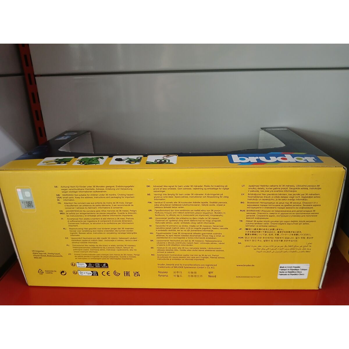 Tractor Bruder John Deere (39 x 16 x 17 cm)