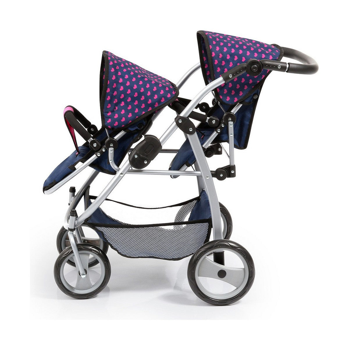 Doll Stroller Reig Navy Blue Twinned