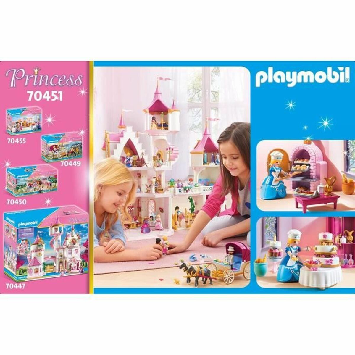 Playset   Playmobil Princess - Palace Pastry 70451         133 Pieces  