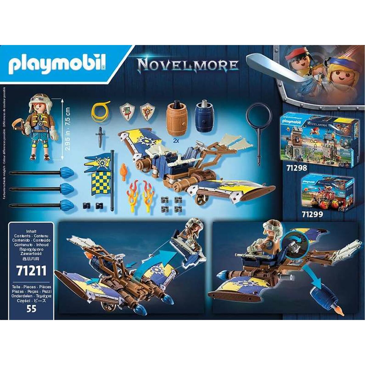 Vehicle Playset Playmobil Novelmore 71211 55 Pieces