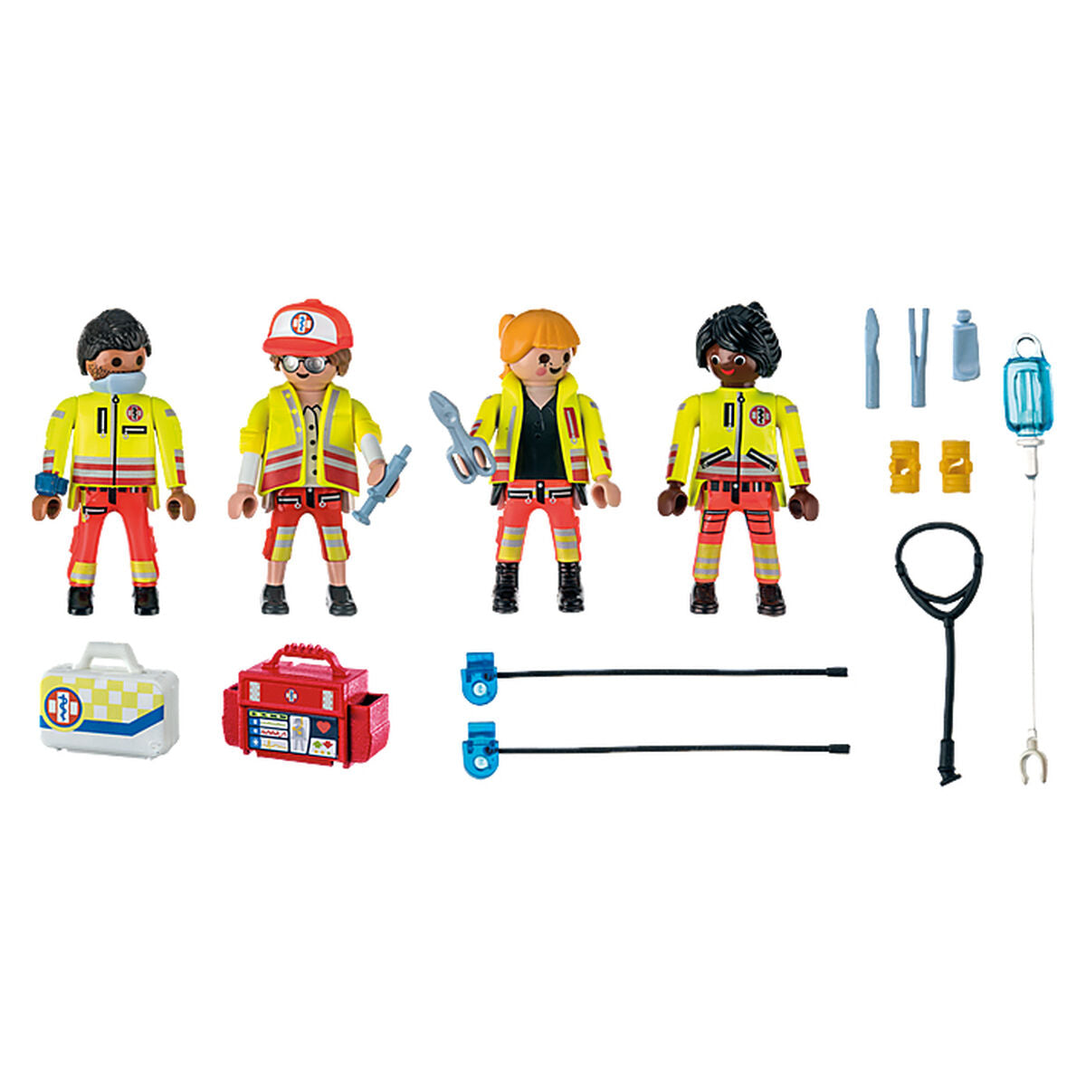 Playset Playmobil 71244 City Life Rescue Team 25 Pieces