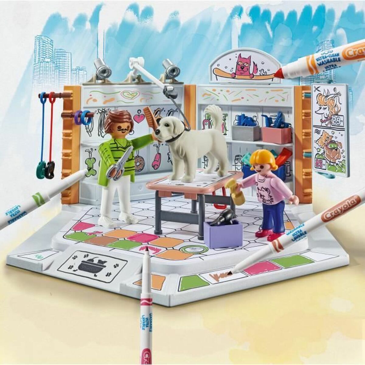 Playset Playmobil Color 71514 Grooming Salon 61 Pieces