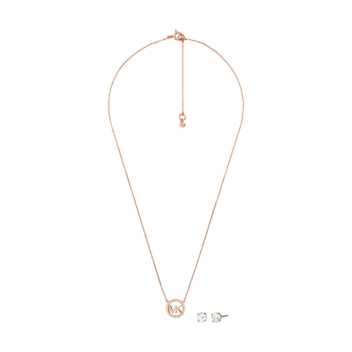 Women's necklace and matching earrings set Michael Kors MKC1260AN - Colour: Rose Gold
