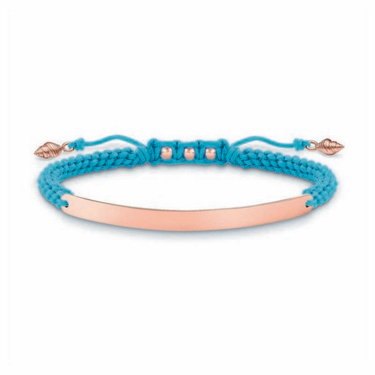 Ladies' Bracelet Thomas Sabo LBA0062-597-1 Blue Rose gold Silver - Measurement: 12-19 cm