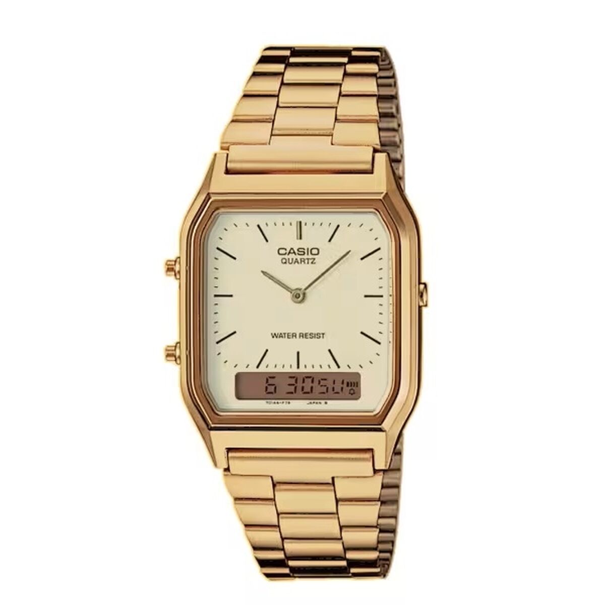 Unisex Watch Casio COLLECTION ANA-DIGIT Golden