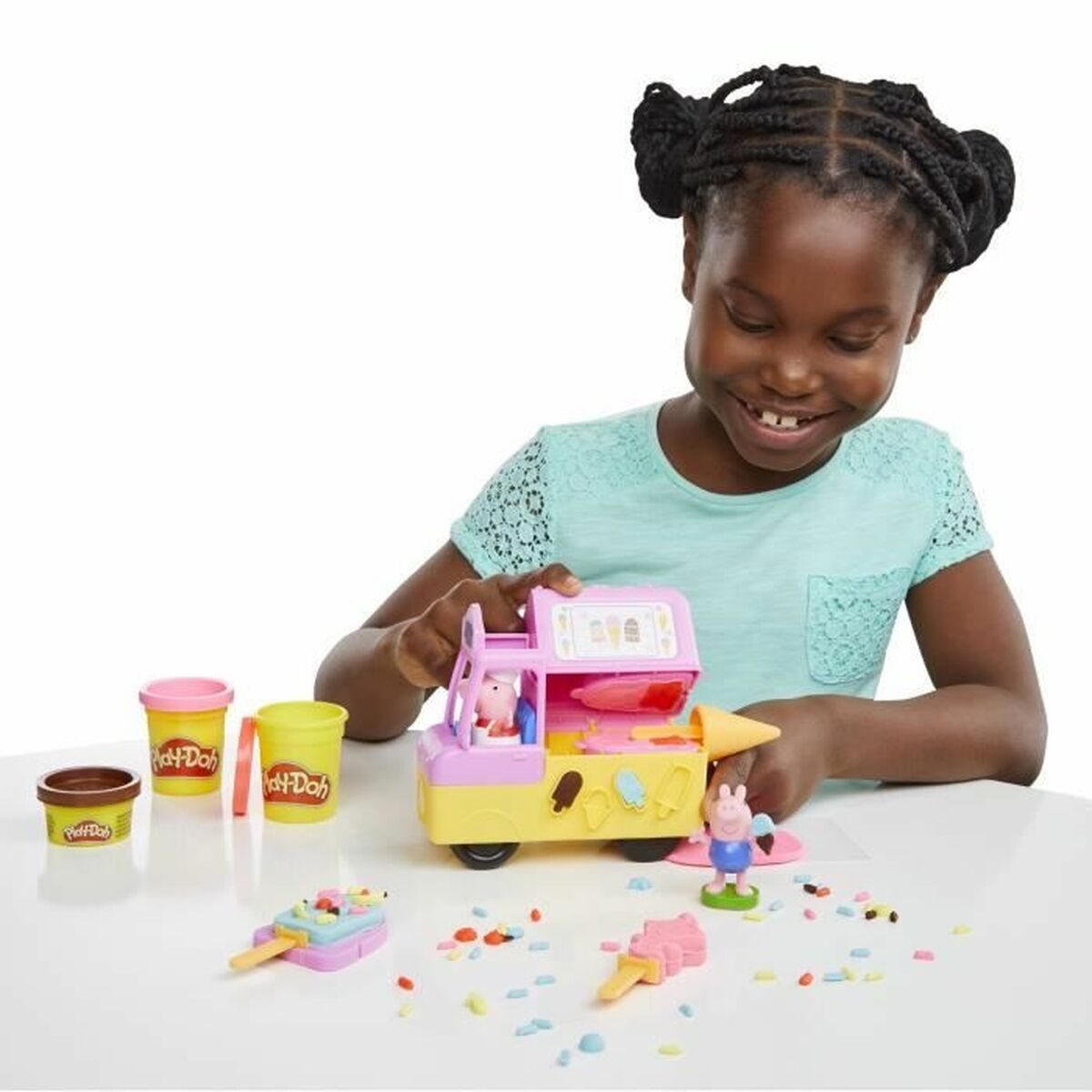 Modelling Clay Game Peppa Pig   5 colours Multicolour