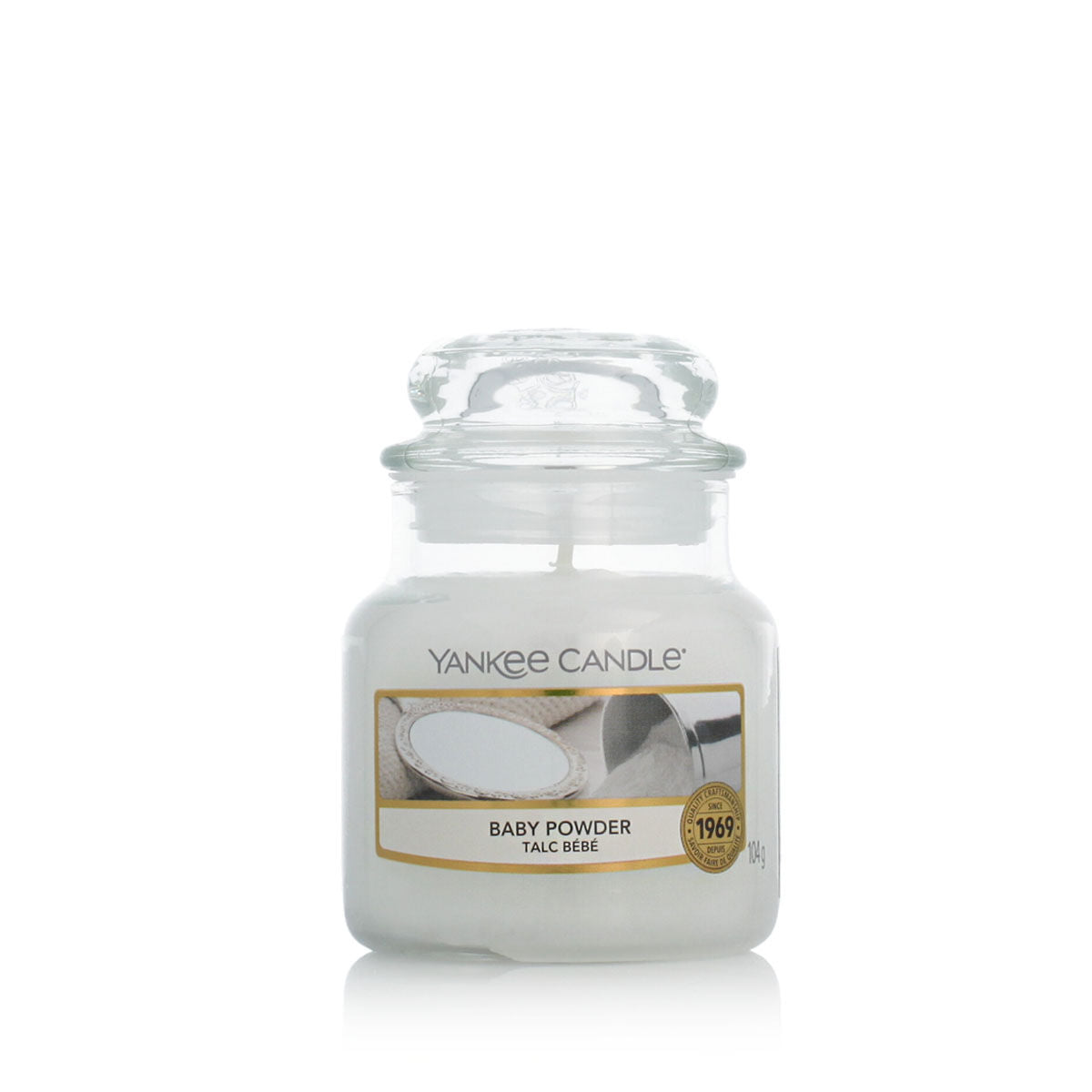 Yankee Candle Classic Small Jar Candles Scented Candle Baby Powder 104 g