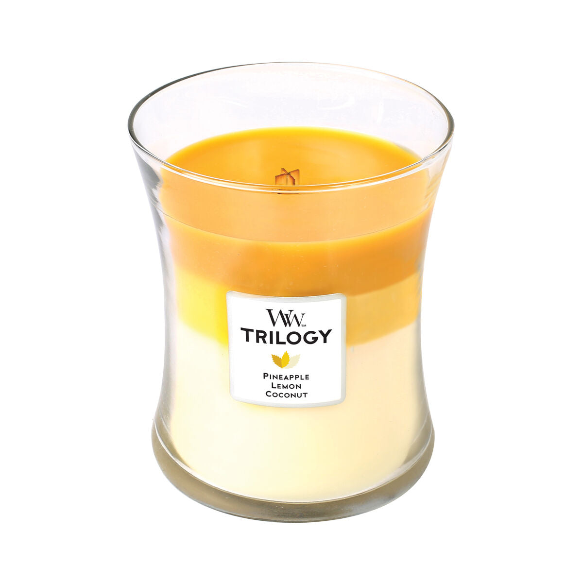 WoodWick Trilogy Medium Hourglass Candles Scented Candle Fruits of Summer 275 g