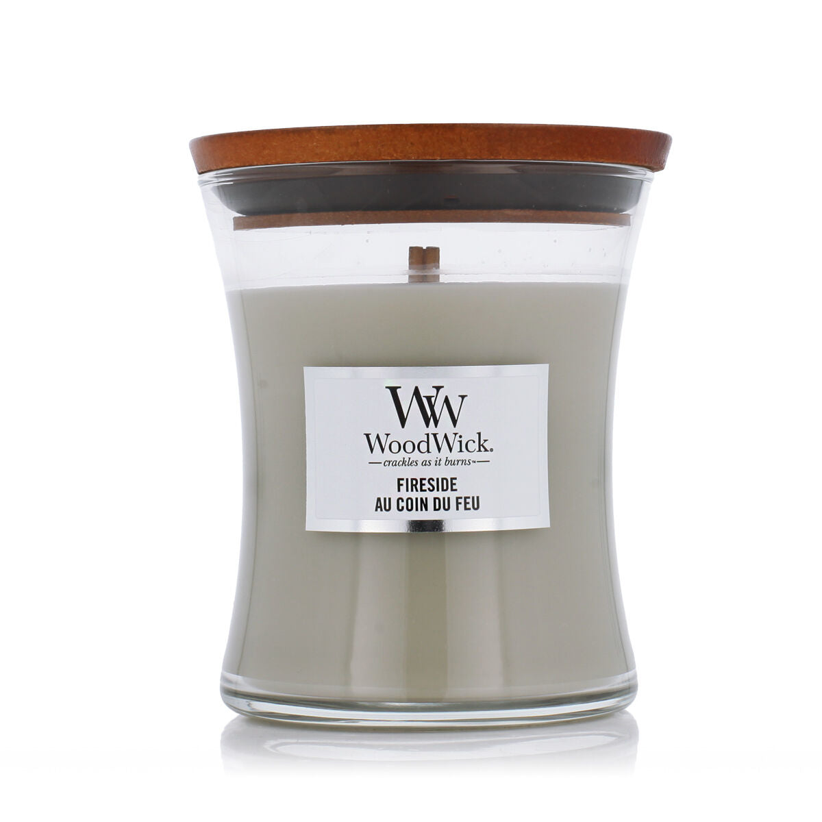 WoodWick Medium Hourglass Candles Scented Candle Fireside 275 g