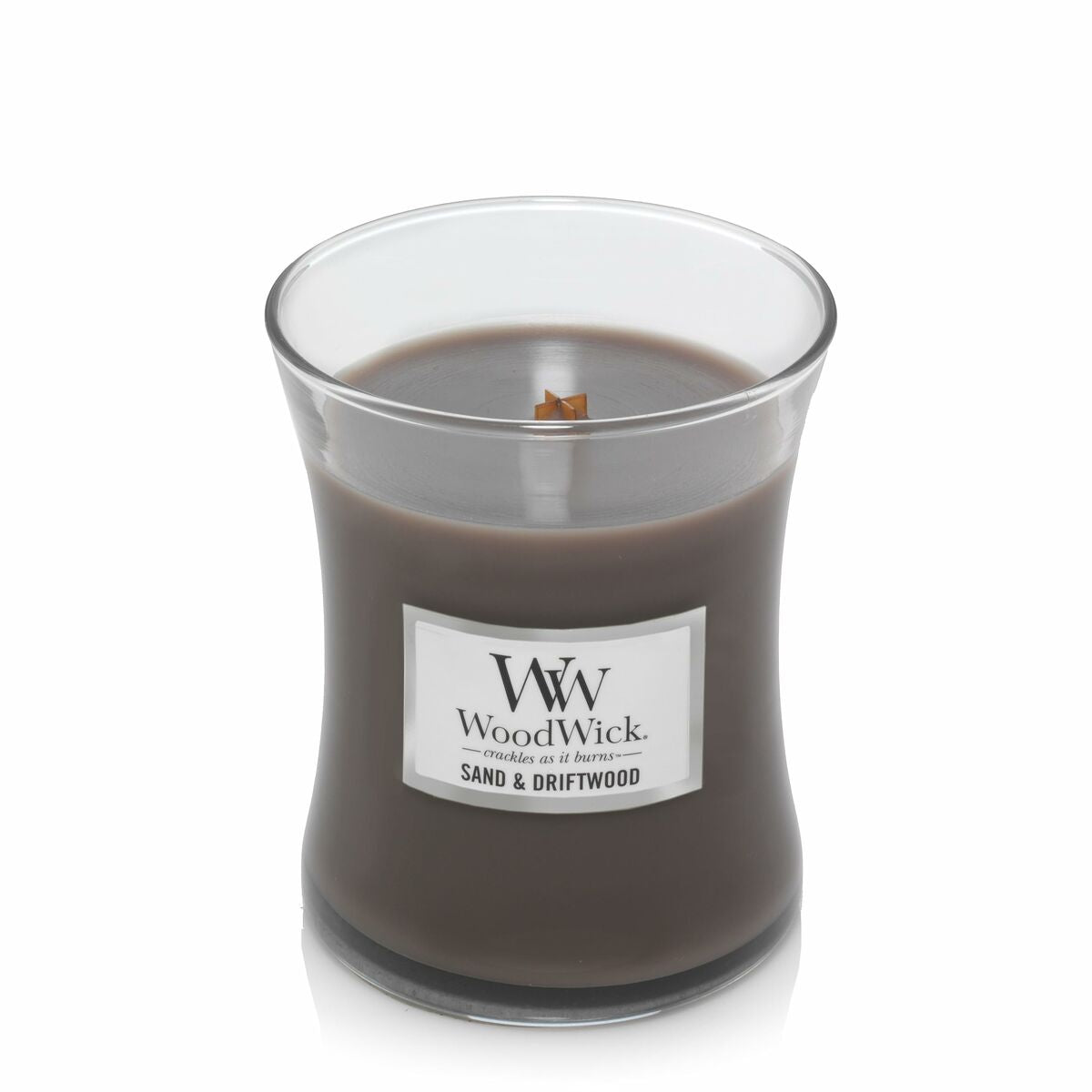 WoodWick Medium Hourglass Candles Scented Candle Sand & Driftwood 275 g