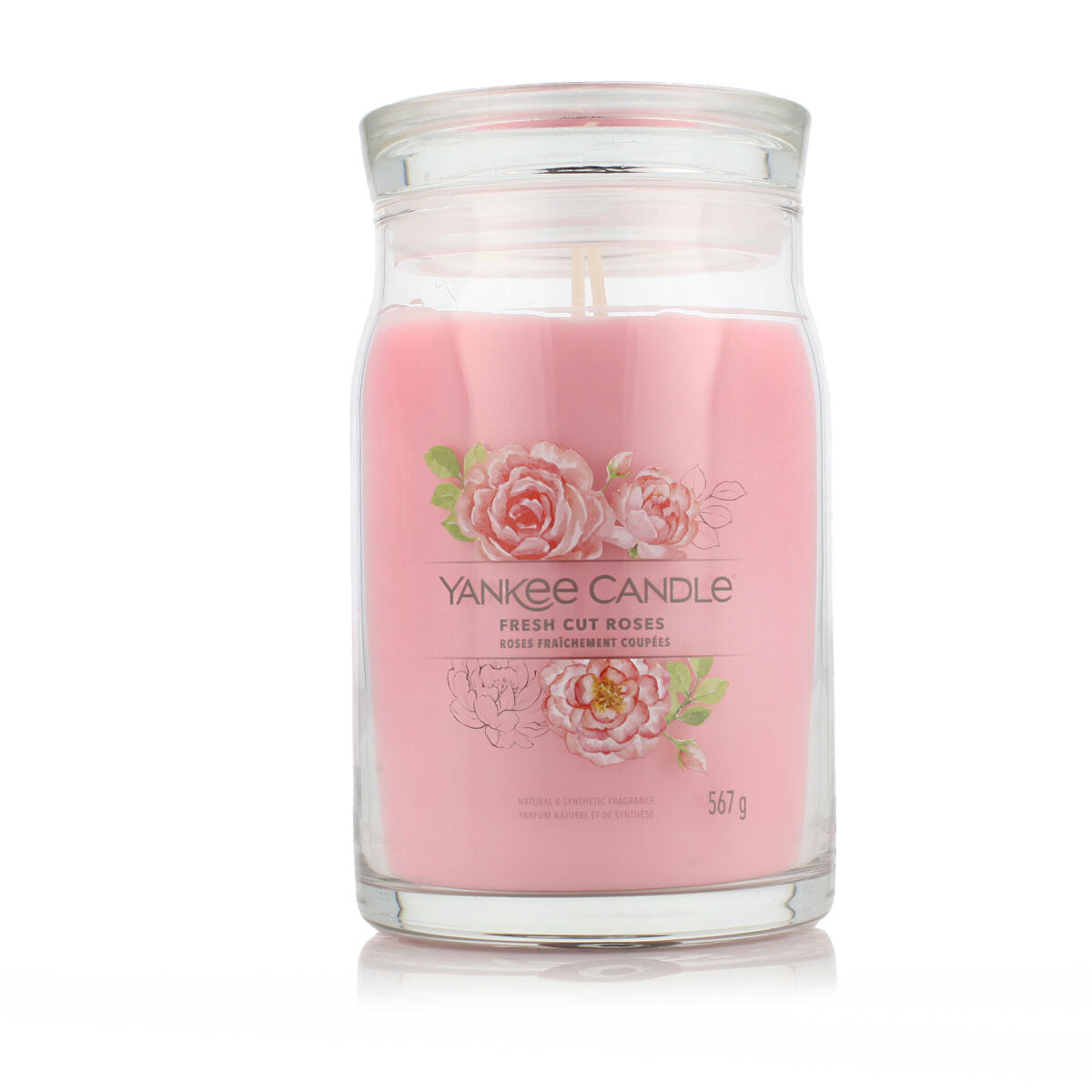 Yankee Candle Signature Scented Candle Fresh Cut Roses 567 g