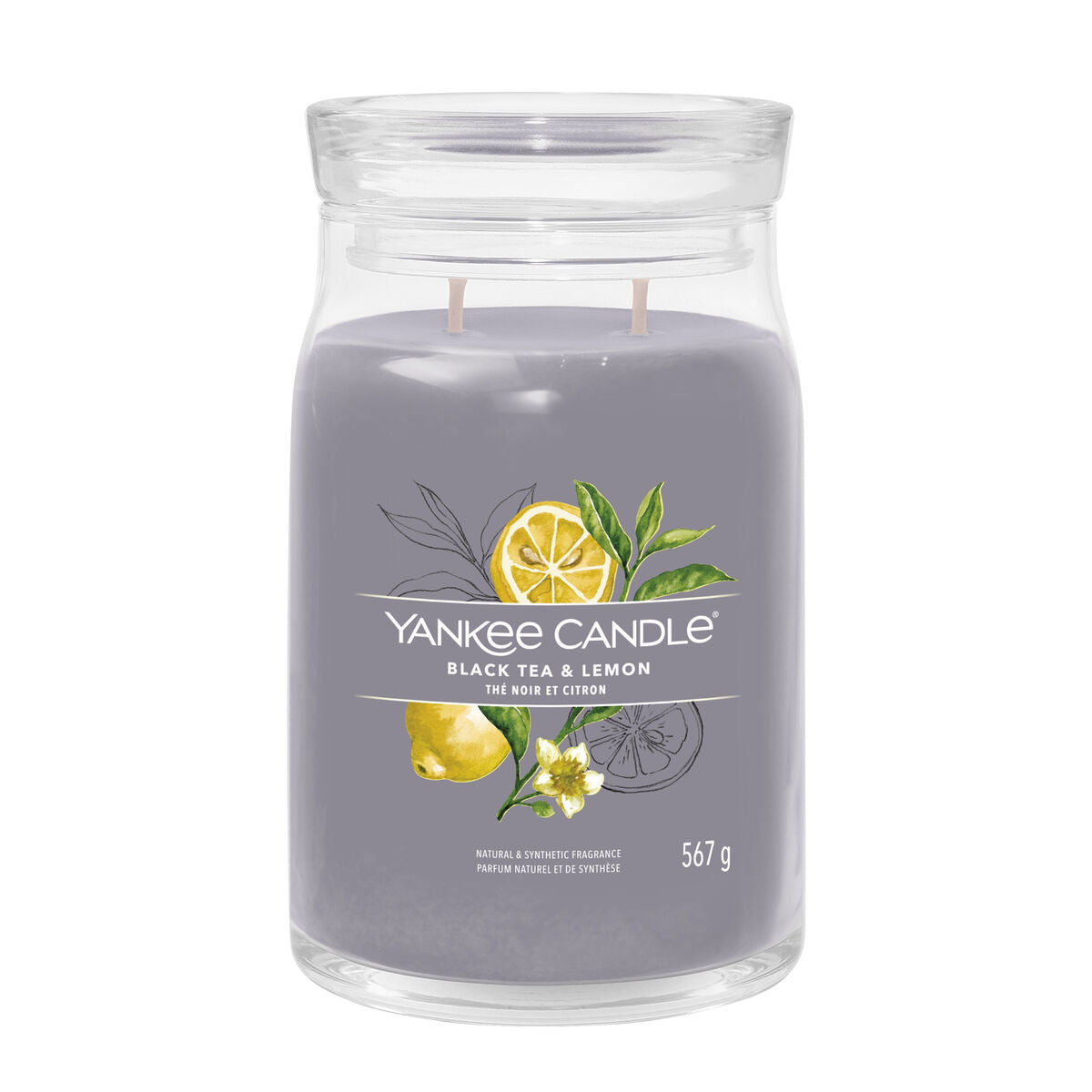 Yankee Candle Signature Scented Candle Black Tea & Lemon 567 g