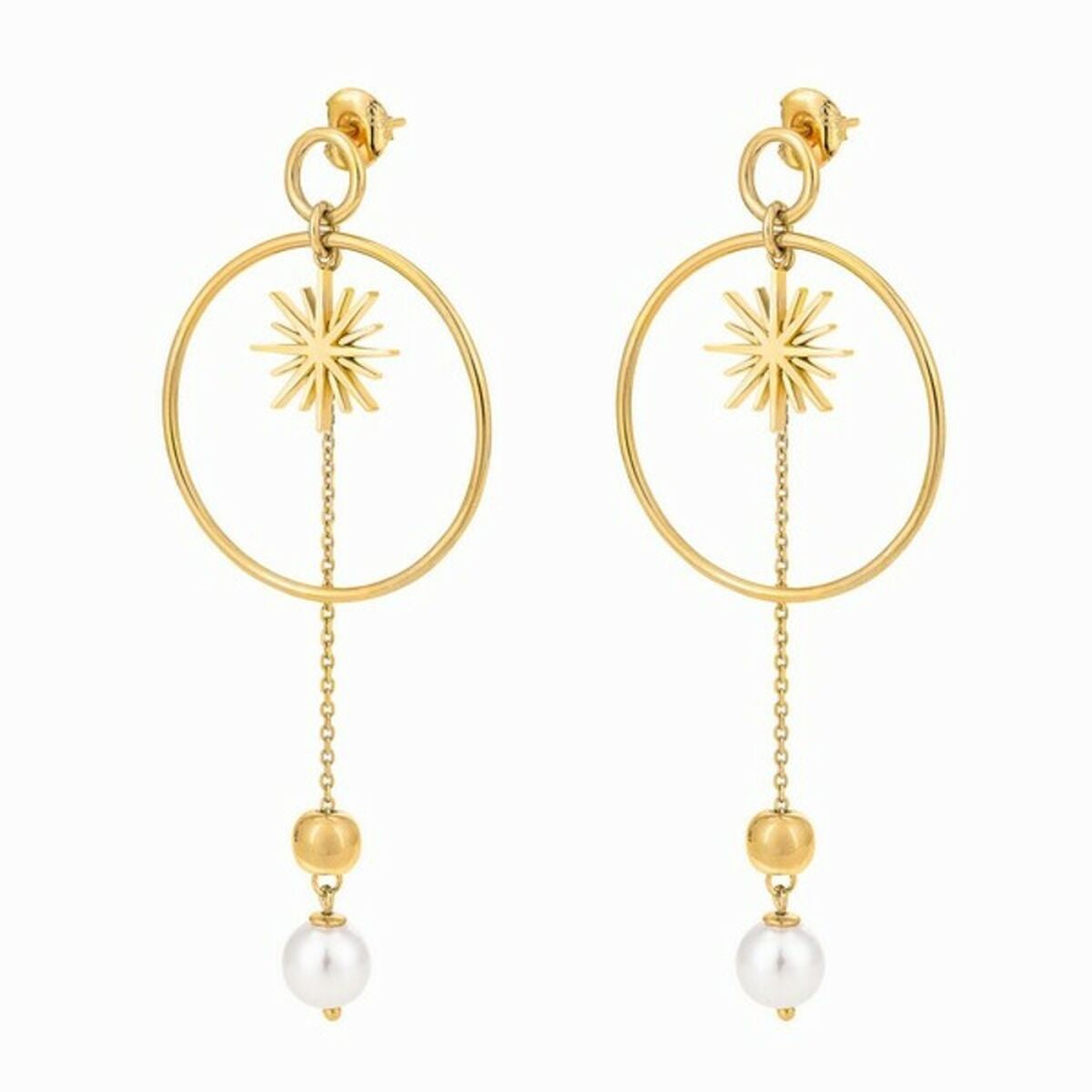Ladies' Earrings Folli Follie 3E19S130YW (7,3 cm)