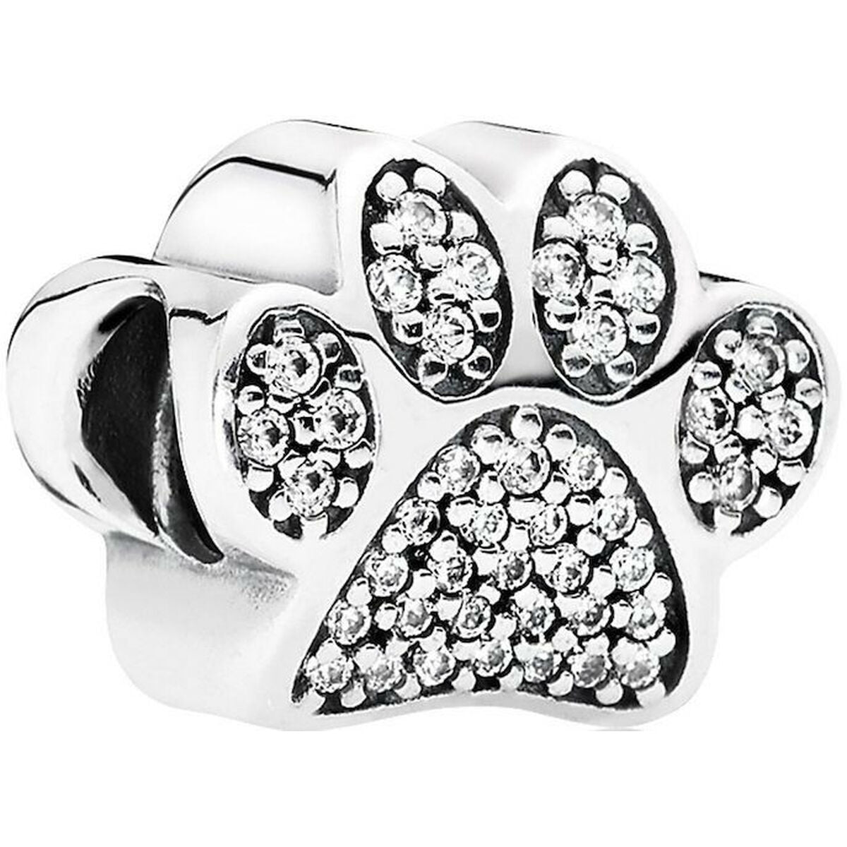 Ladies' Beads Pandora SPARKLING PAW PRINT & HEART