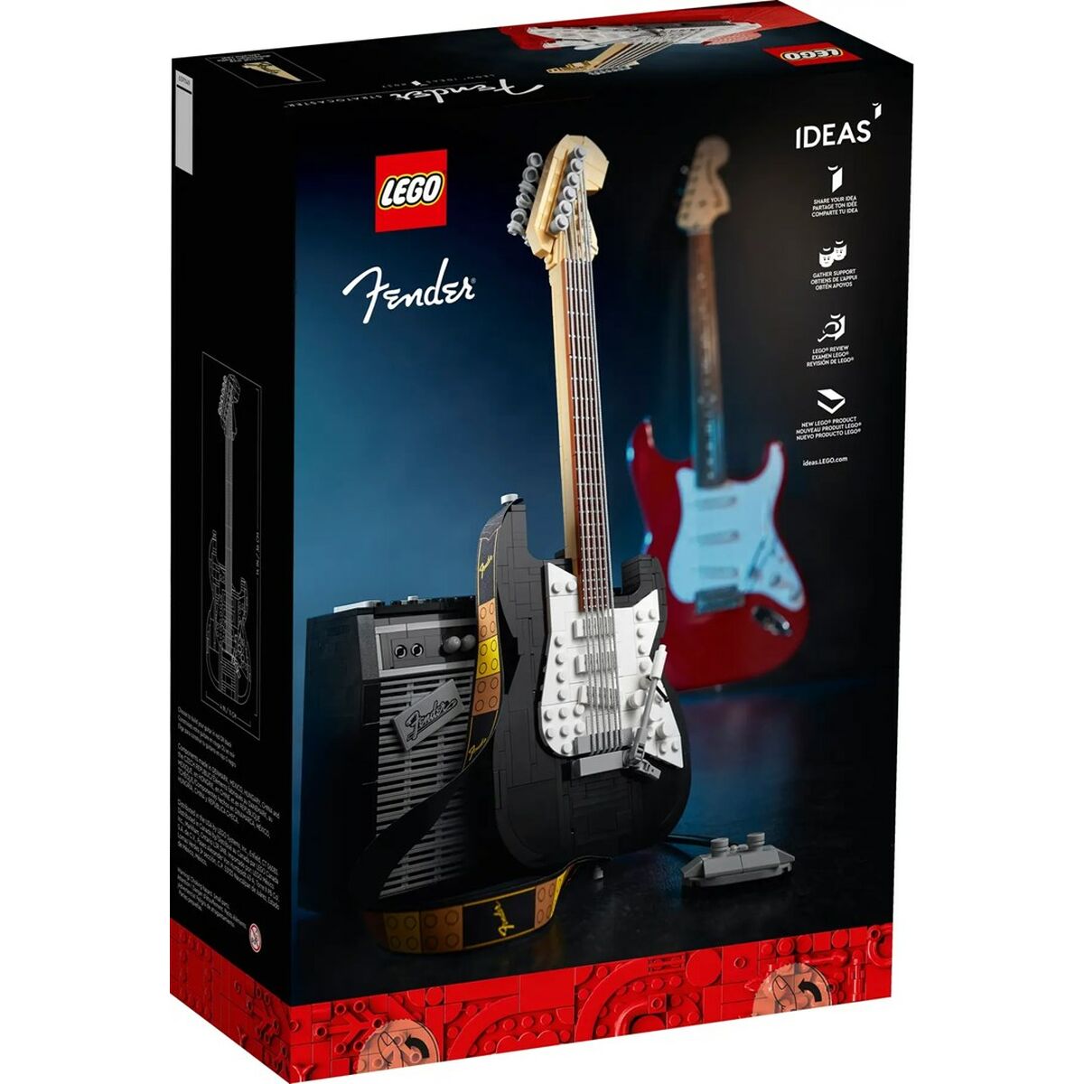 Construction set Lego FENDER STRATOCASTER Blue Multicolour