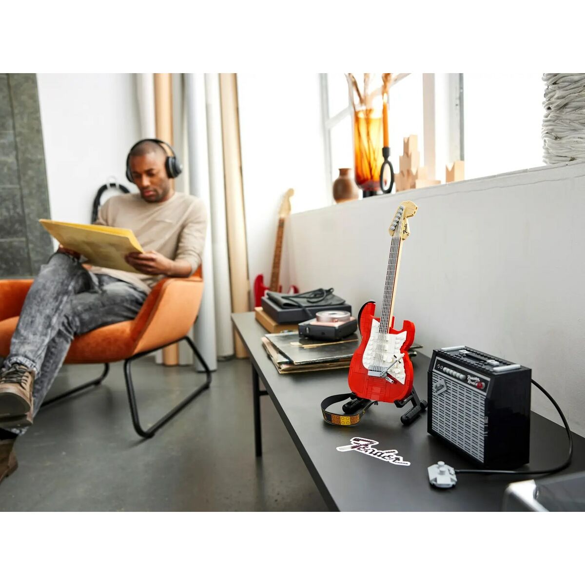 Construction set Lego FENDER STRATOCASTER Blue Multicolour