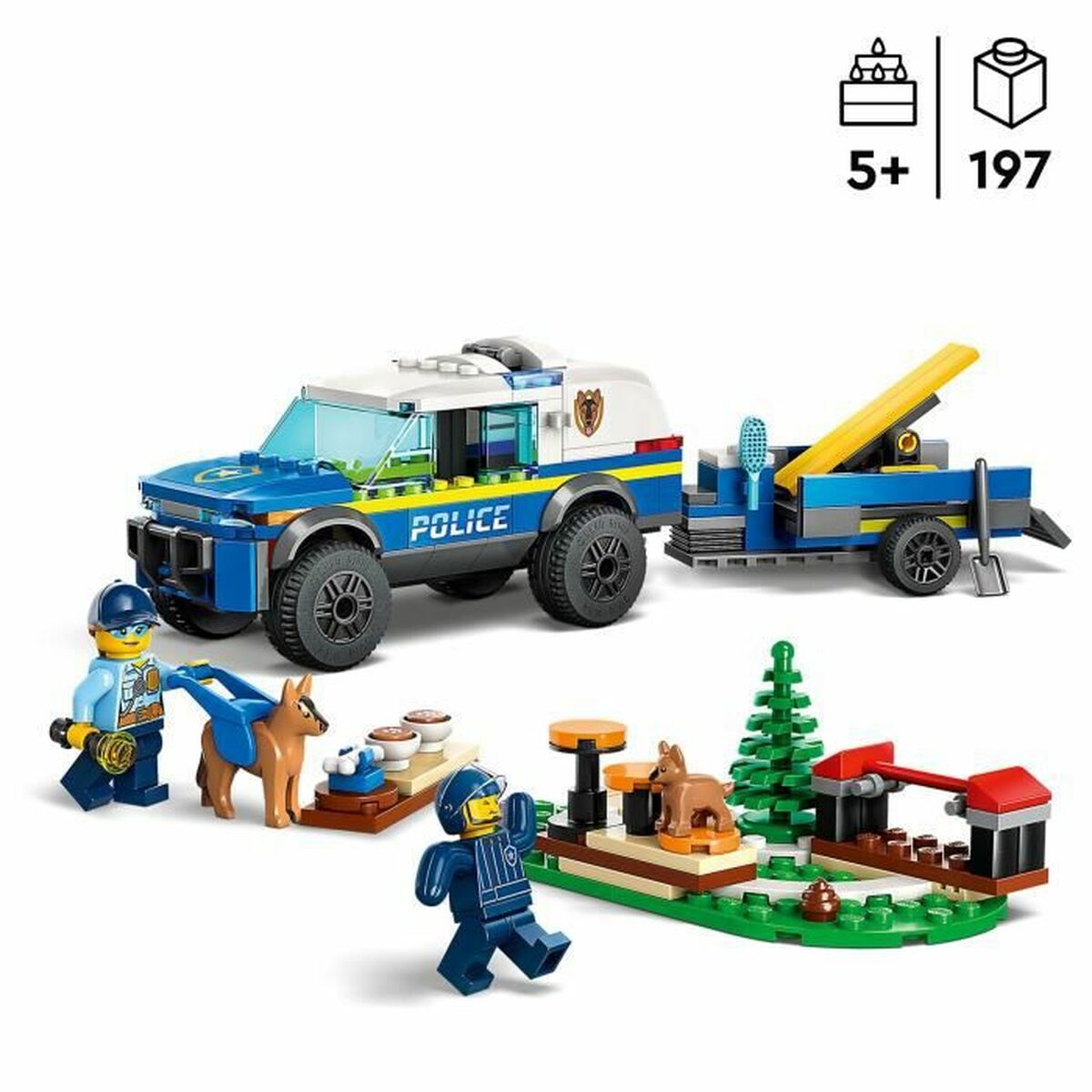 Construction set Lego 60369 + 5 Years Police Officer 197 Pieces