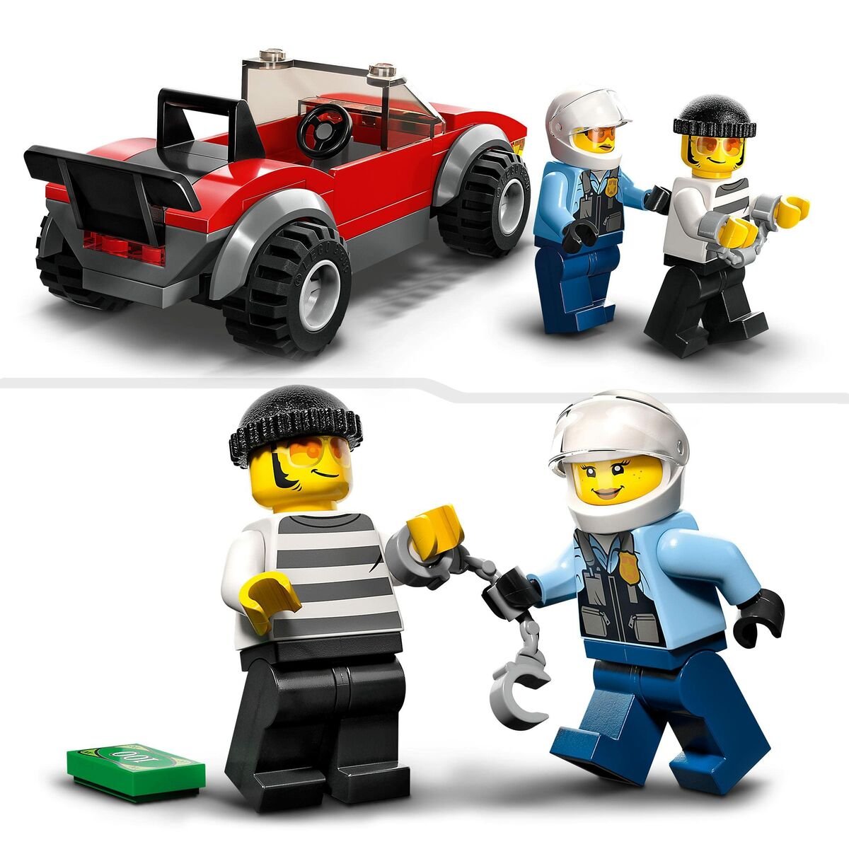 Construction set Lego PERSECUCIÓN POLICIAL EN BICICLETA 59 Pieces