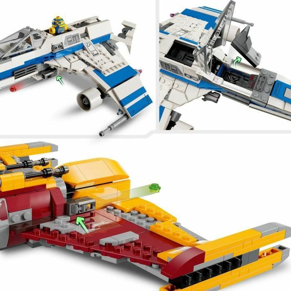 Construction set Lego Star Wars 75364 New Republic E-Wing vs Shin Hati's Starfighter Multicolour 1056 Pieces