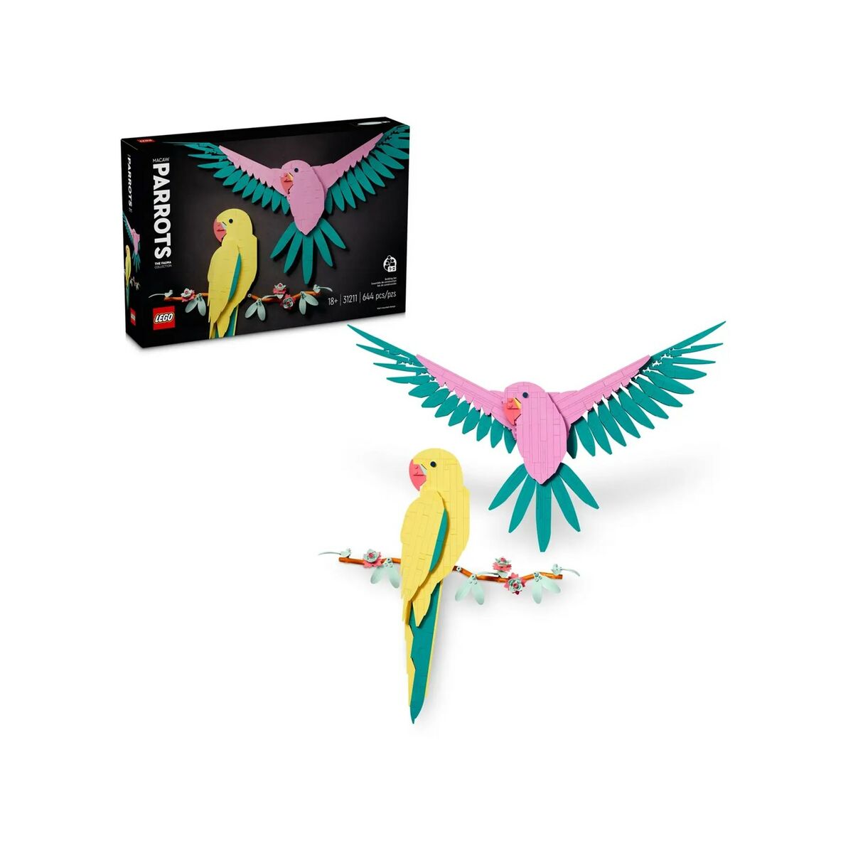 Construction set Lego Art 31211 Parrots Multicolour 644 Pieces