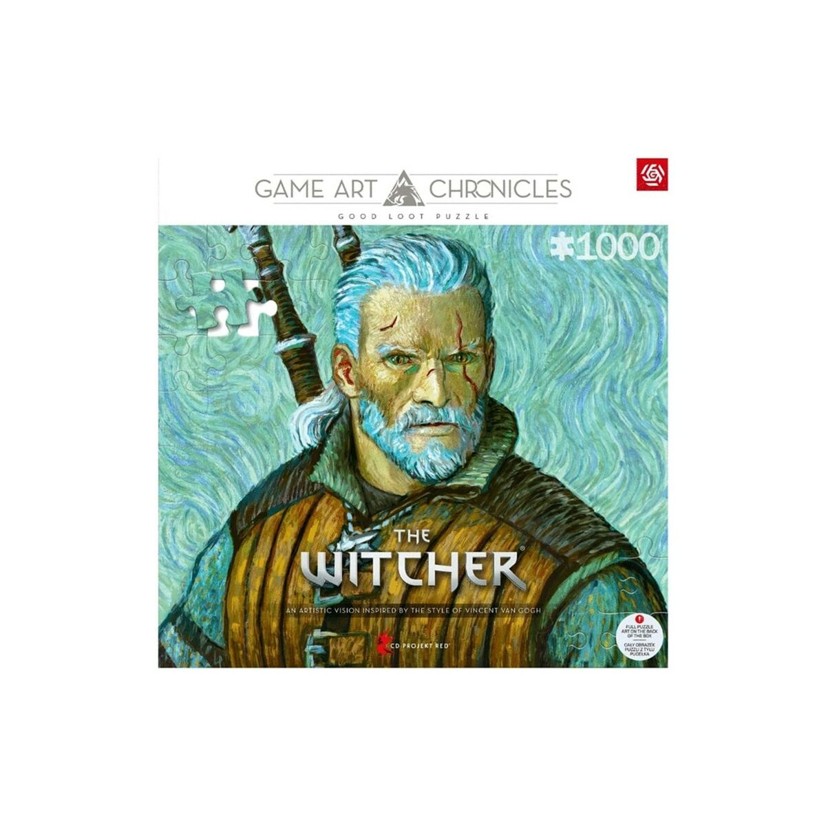 Puzzle Cenega Publishing The Witcher Geralt y Vincent van Gogh 1000 Pieces
