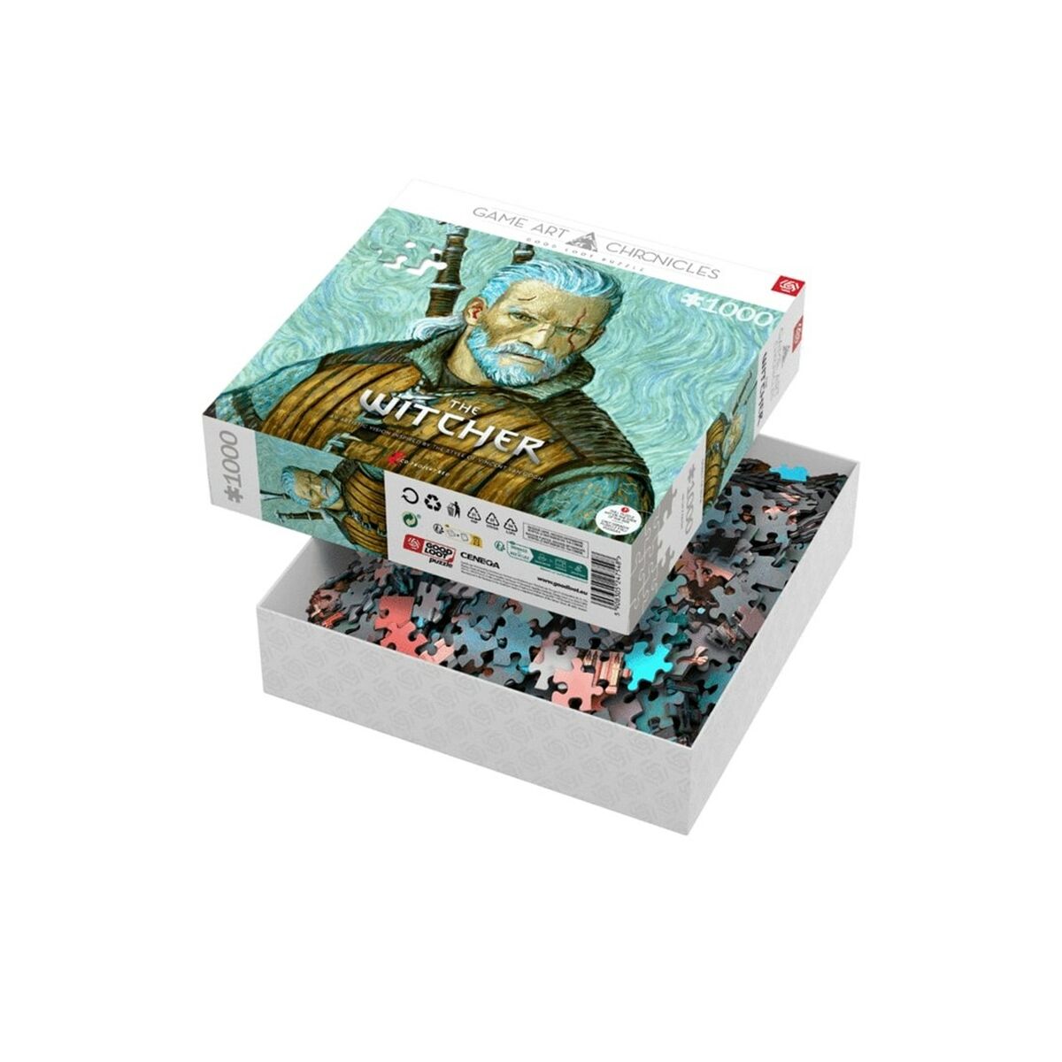 Puzzle Cenega Publishing The Witcher Geralt y Vincent van Gogh 1000 Pieces