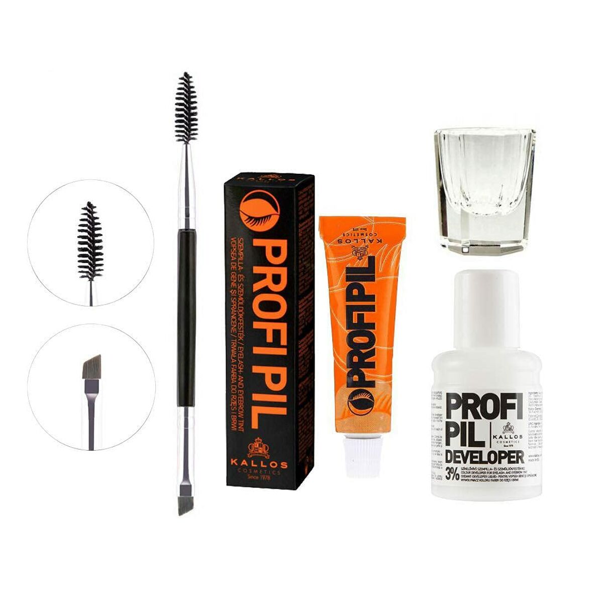 Kallos Profi Pil Eyelash And Eyebrow (3 Brown) 15 ml