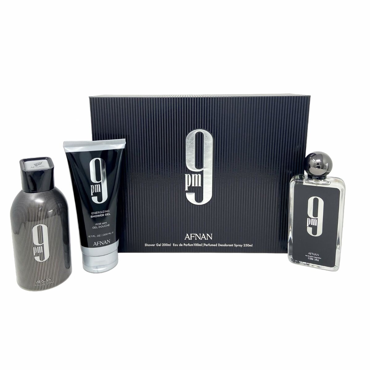 Afnan 9 pm EDP 100 ml + DEO VAPO 150 ml + SG 150 ml (man)