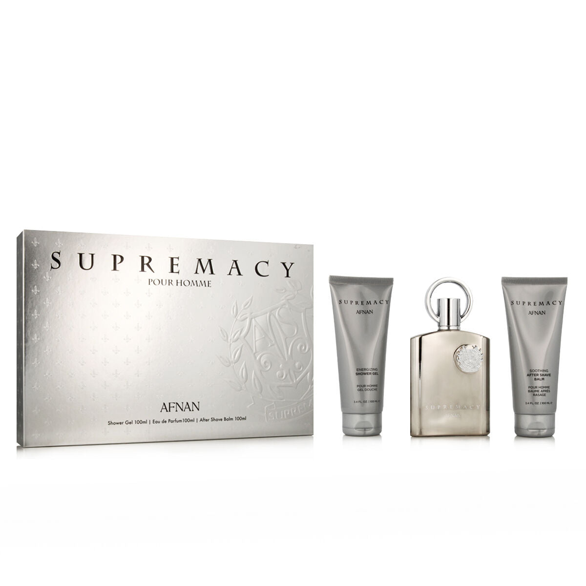 Afnan Supremacy Silver EDP 100 ml + ASB 100 ml + SG 100 ml (man)