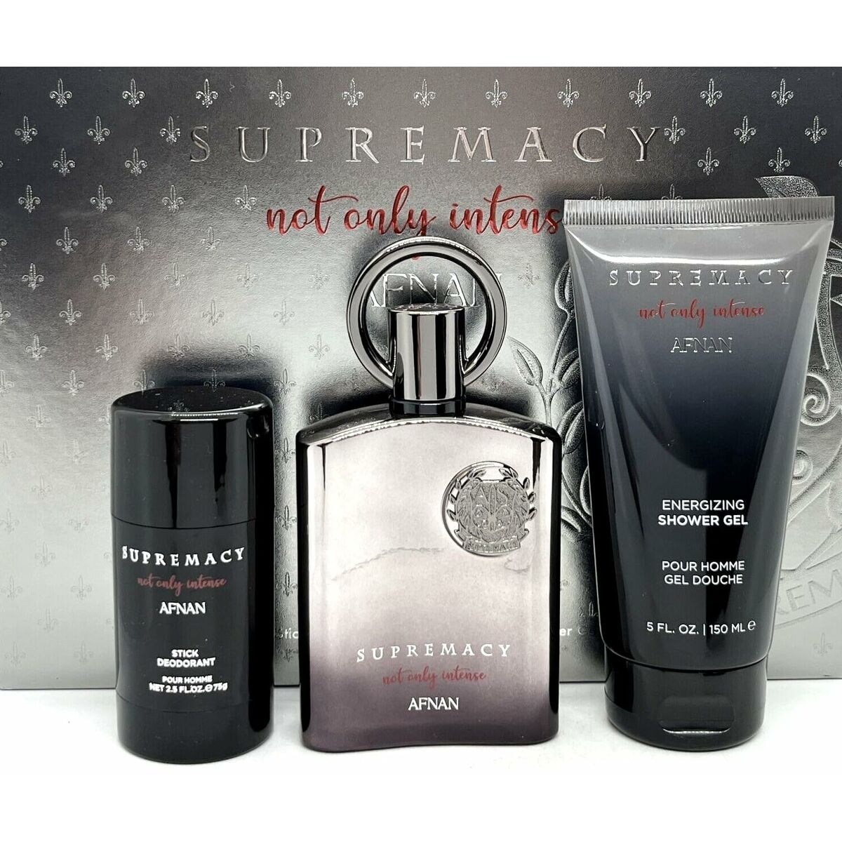 Afnan Supremacy Not Only Intense Extrait de Parfum 100 ml + ASB 150 ml + SG 150 ml (man)