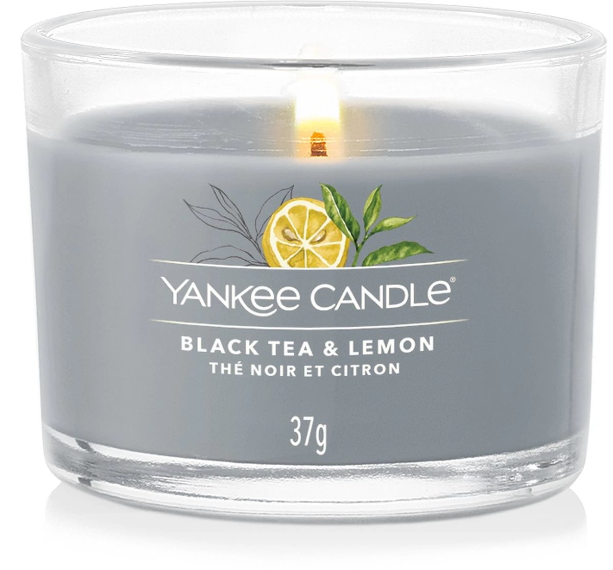 Yankee Candle Filled Votive Black Tea & Lemon 3x37 g