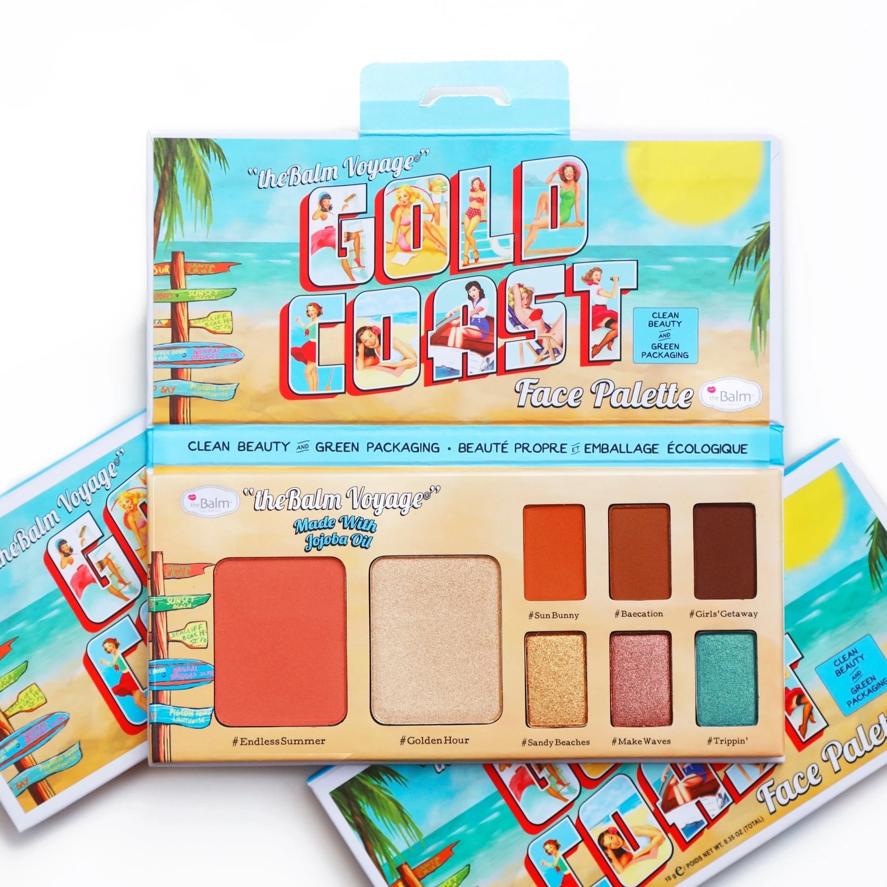 TheBalm Voyage Gold Coast face palette 10g