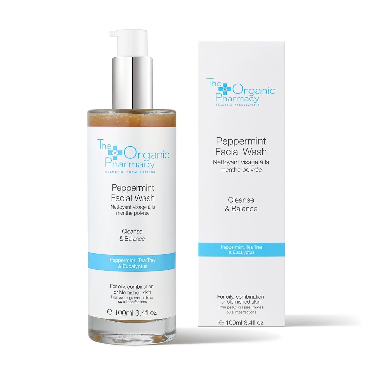 The Organic Pharmacy Peppermint facial wash 100ml