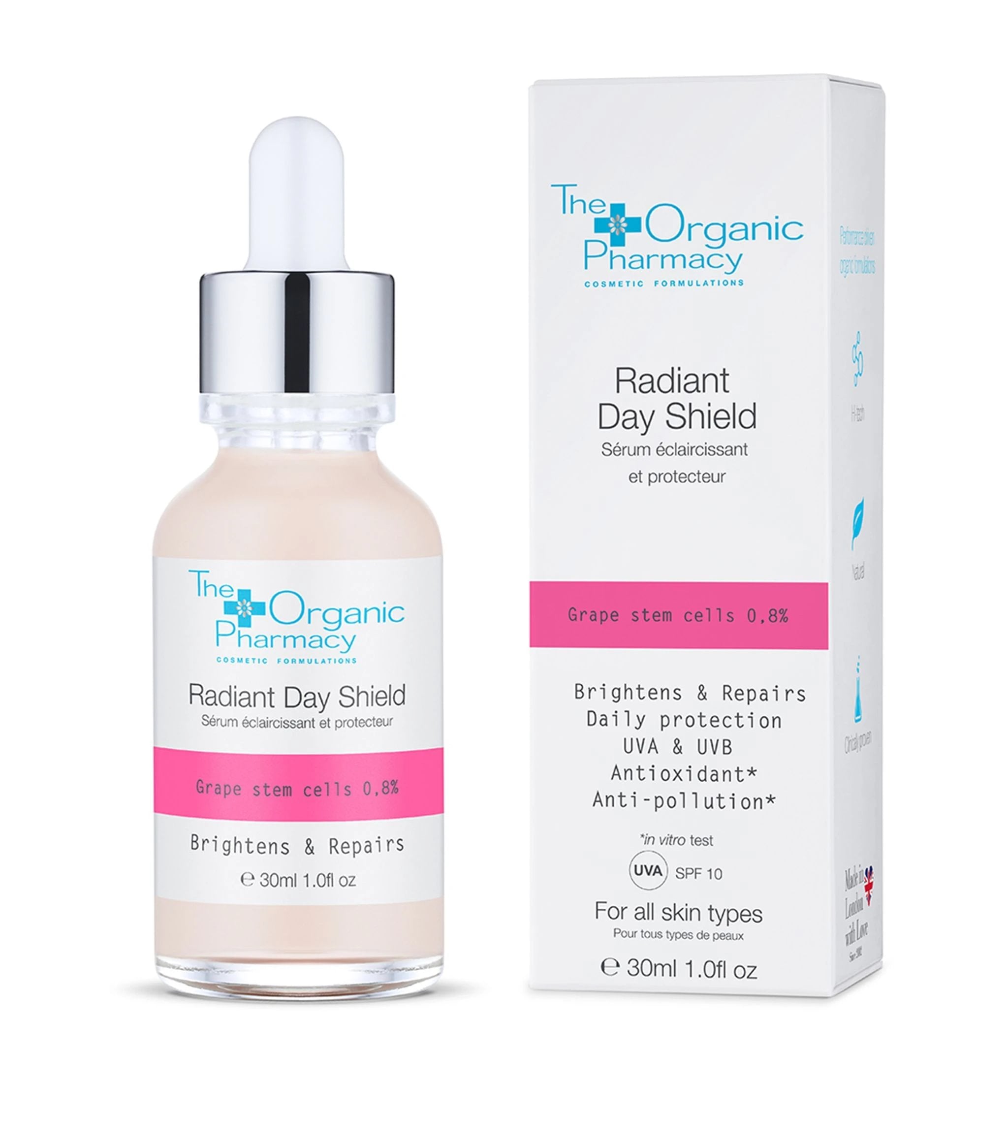 The Organic Pharmacy Radiant Day Spf10 shield 30ml