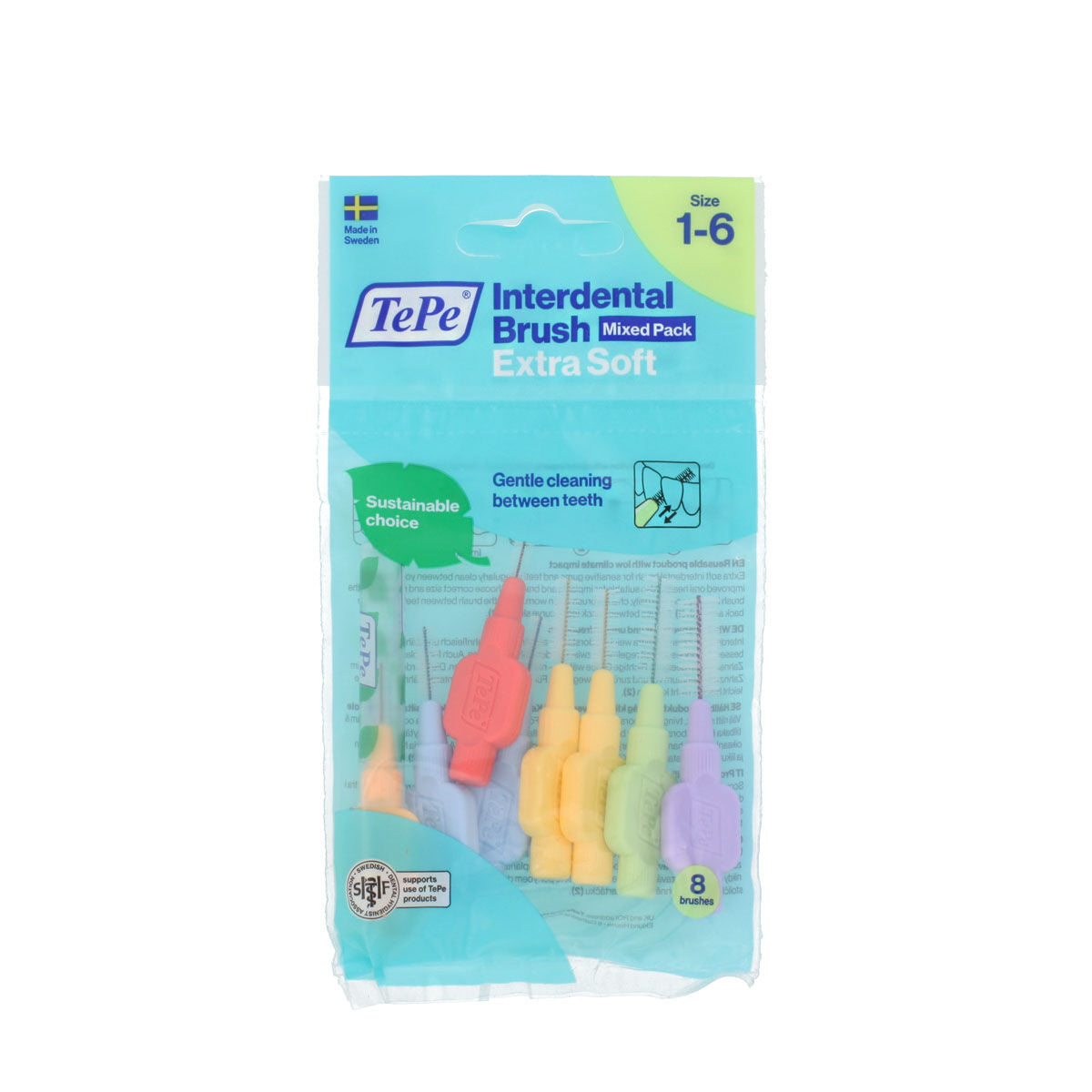 TePe Cepillos Interdentales Extra Suaves 1-6 Mix 8uds